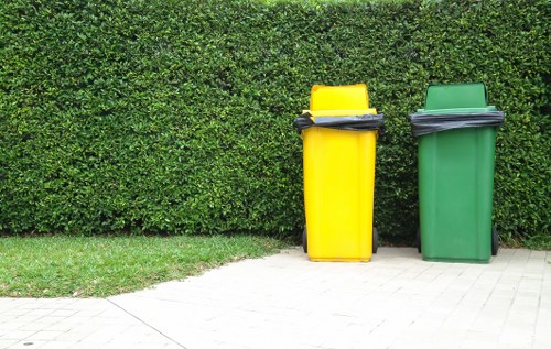 Sidcup recycling center handling old furniture